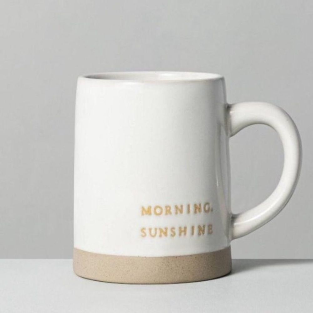 Hearth & Hand Morning Sunshine White Ceramic Mug